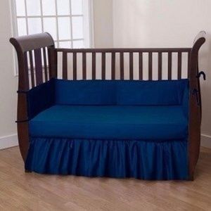 Royal blue 3 piece crib set baby boy *SOLD*